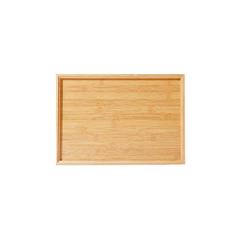 竹木托盘茶盘日式家用水杯盘长方形木制糖果盘酒店餐厅茶具烧烤盘