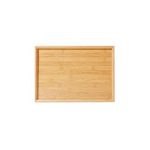 竹木托盘茶盘日式家用水杯盘长方形木制糖果盘酒店餐厅茶具烧烤盘