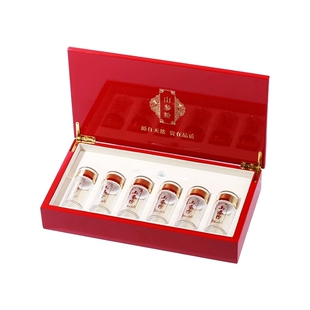 山参粉盒子野山参粉人参粉熊胆粉包装盒红色礼品盒养生珍品空盒子