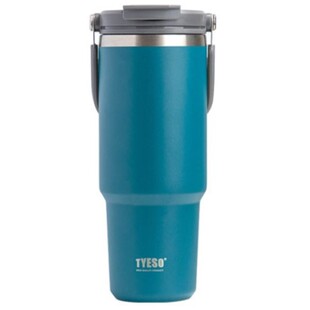 泰硕手提冰霸汽车吸管杯车载咖啡水杯304不锈钢大容量保温运动壶