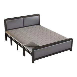 折叠床单人床1米2家用简易床成人出租房用1米5宿舍铁床行军双人床