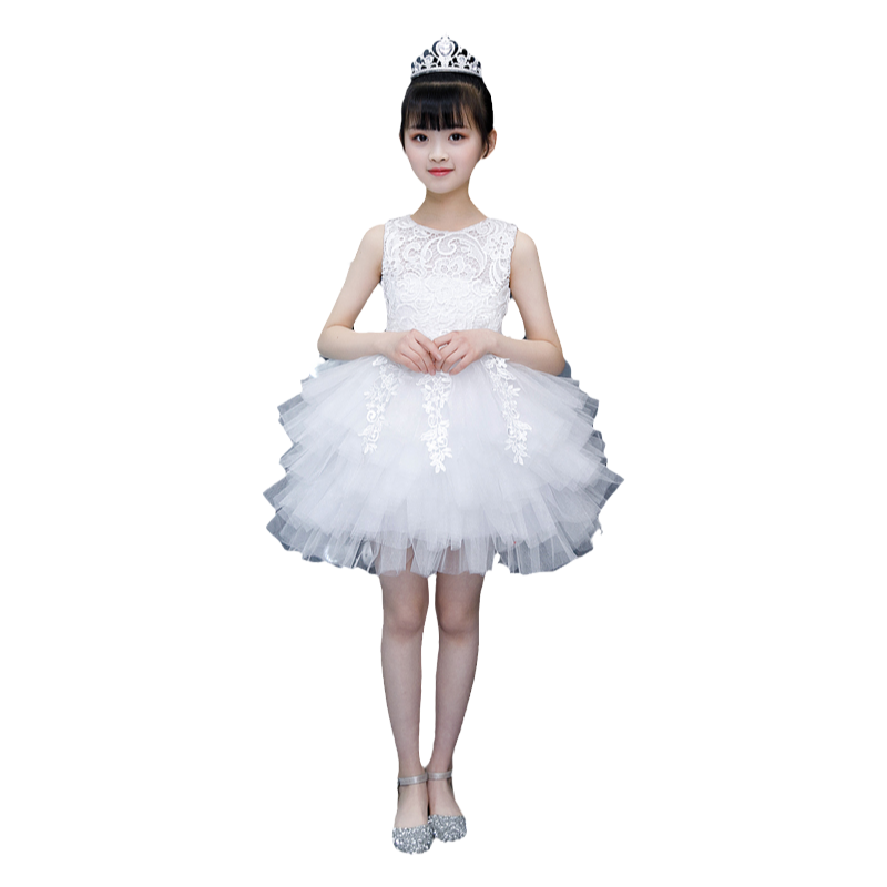 六一幼兒園演出服裝女童公主裙舞蹈服兒童表演蓬蓬裙紗裙蛋糕裙夏