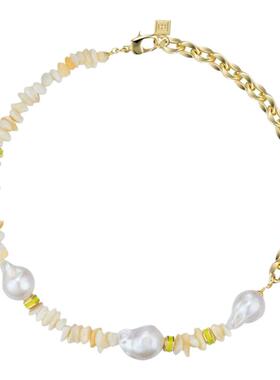 FandHJewellery珍珠项链贝壳珐琅
