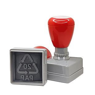 三角形循环保回收标志20 21 22PAP图案包装瓦楞纸箱盒专用印章