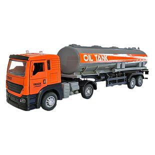 儿童合金半挂集装箱大号石油工程运输货柜油罐拖车男孩小汽车玩具
