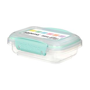 sistema可微波炉加热宠物粮迷你收纳马卡龙色食品级水果盒保鲜盒