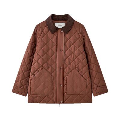 【白鹅绒】Laurel劳芮秋冬新款巴恩风菱格羽绒服女LWD364L00700