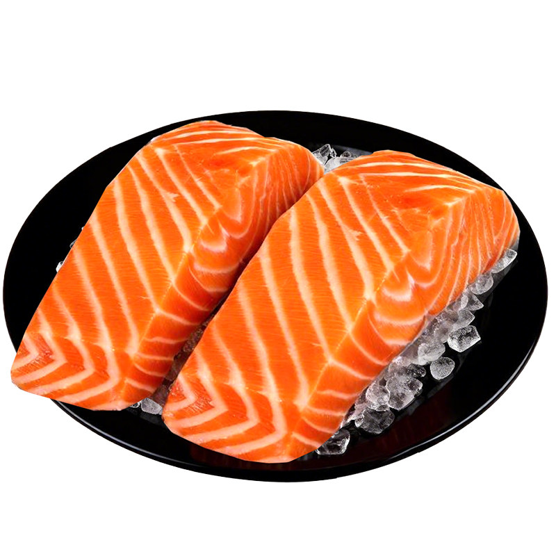 三文鱼块新鲜进口智利整条三文鱼排中段生鲜去骨大西洋鲑鱼辅食鱼