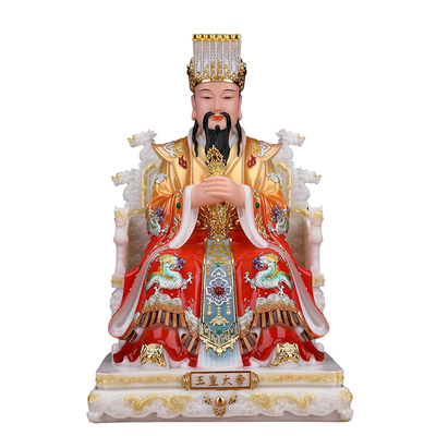 新款玉帝王母神像玉皇大帝王母娘娘像体真身家用供奉汉白玉摆件像