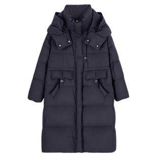 【轻羽系列】HPLY荷比俪2025冬新款可拆卸连帽加厚白鹅绒羽绒服