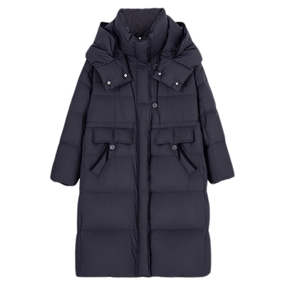 【轻羽系列】HPLY荷比俪2025冬新款可拆卸连帽加厚白鹅绒羽绒服