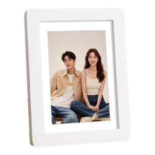 高级感实木相框摆台照片定制7寸8寸洗照片加打印做成相册桌面摆件