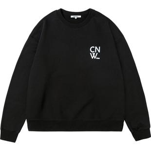 【清货】【陈伟霆同款】CANOTWAIT LOGO圆领宽松卫衣男女同款情侣