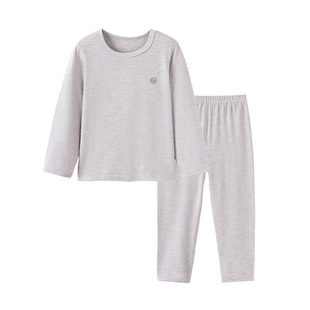 junejunior儿童家居服套装秋冬季男女童竹丽尔吸湿发热抑菌睡衣