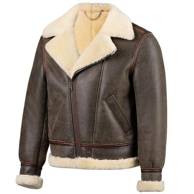 羊皮毛一体皮衣复古风皮草