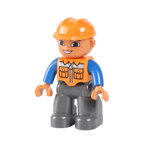 大颗粒卡通人偶公仔积木散件男女孩人仔配件儿童人物益智拼装玩具