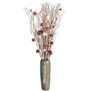 客厅摆件插花高干树枝欧式落地橱窗装饰大现代简约美式电视柜干花