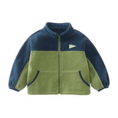 齐齐熊双面男童摇粒绒外套抗静电