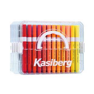 卡西柏格丙烯马克笔软头水彩笔学生美术专用36色儿童可水洗不透色