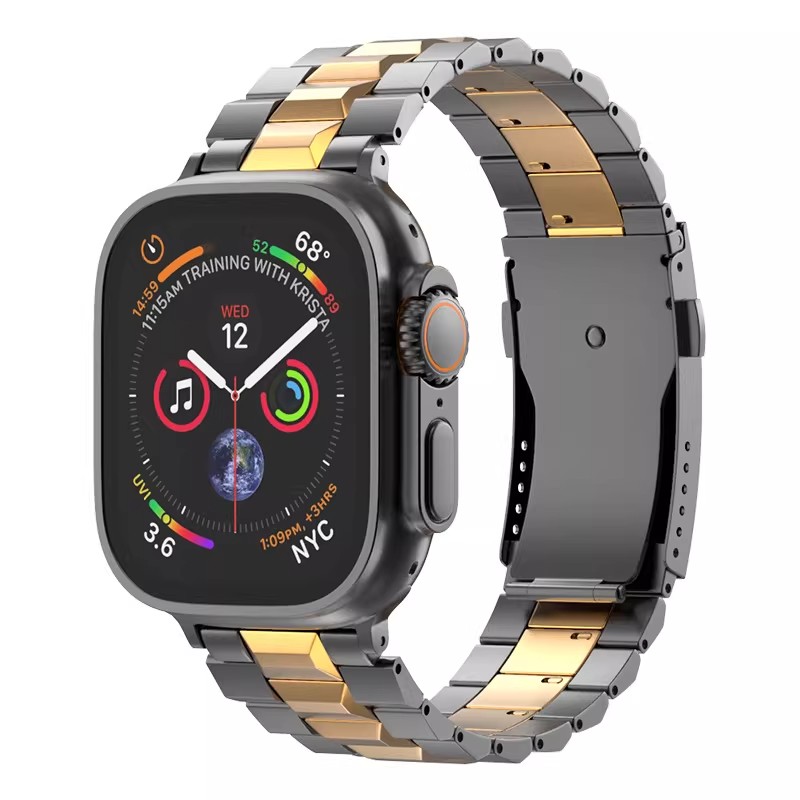 适用AppleWatch钛金属商务表带