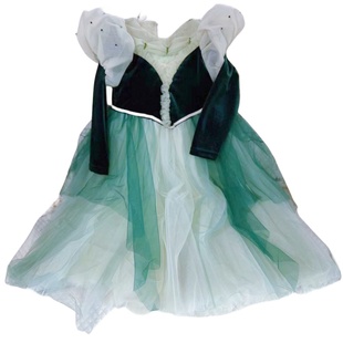 女童安娜公主裙春秋新款连衣裙生日万圣节洋气蓬蓬裙儿童高端礼服