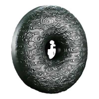 和田玉细料祥云平安扣吊坠大号