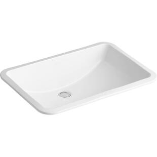 科勒拉蒂纳方形家用卫生间洗脸盆陶瓷浴室台下盆 K-2215T-M-0