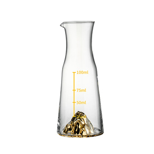 金山白酒杯套装水晶玻璃轻奢家用小一口杯二两分酒器酒盅酒具礼盒