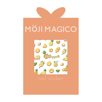 茉季中国美甲贴纸立体浮雕效果