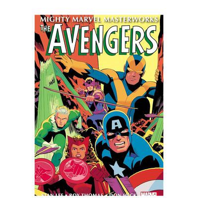 【现货】【Marvel】漫威大师作品复仇者联盟卷4英文漫画平装进口原版书Mighty Marvel Masterworks: The Avengers Vol. 4 - The
