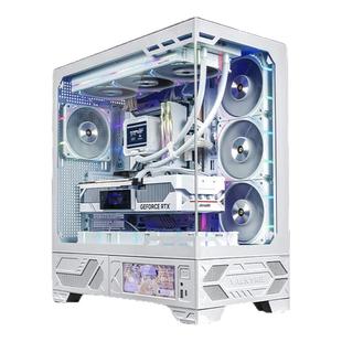 VK瓦尔基里ATX机箱VK03无立柱侧透背插海景房6.2英寸屏幕电脑机箱