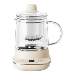 小熊养生杯玻璃电炖杯多功能家用办公室小型迷你花茶壶一人煮茶器