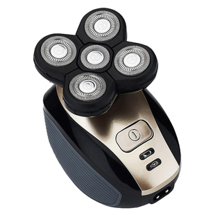 剃光头神器4d剃须刀电动男备用刀头五头刮胡充电器线通用配件大全