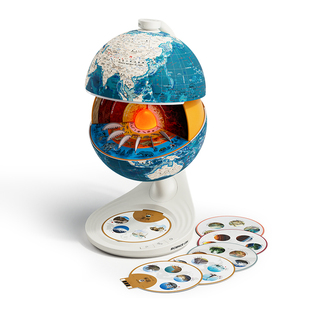 科学罐头地心探索科普地球仪模型启蒙3d立体悬浮点读AR智能语音益智幼儿园小学生专用男女孩送生日礼物新年