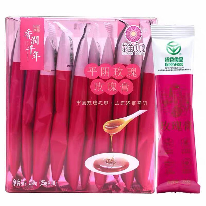 紫金玫瑰酱玫瑰膏25g*10袋独立装