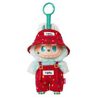 Taffe原创17cm拉布布娃衣Labubu一二三代红色圣诞套装玩偶衣服