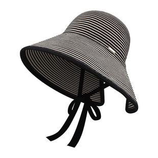 2025新款环绕式大帽檐灯罩草帽女夏季户外出游防晒遮阳帽渔夫帽子