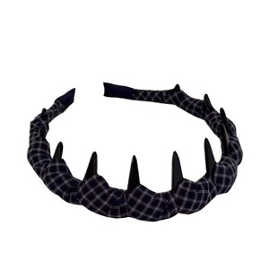 高颅发卡发箍带齿头箍防滑韩系百搭格纹布艺2025新款压发发饰发型