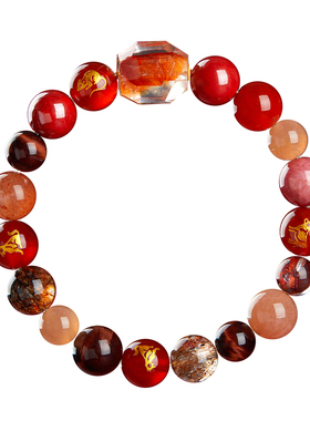 马年本命年三合六合朱砂手串