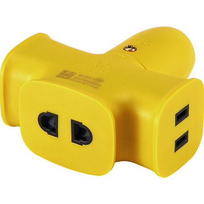 公牛插板不带线防摔防爆插座工地专用摔不烂无线插排工程用拖线板