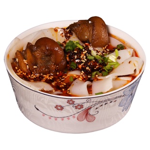 贵州特产铜仁盘子粉贵州特产小吃米粉米皮宽粉卷新鲜河粉酸辣粉