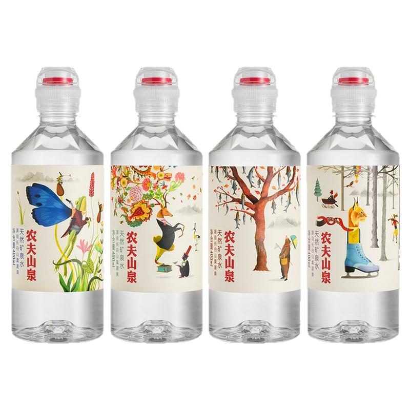 農(nóng)夫山泉礦泉水運動蓋長白山天然飲用水學(xué)生便攜400ml*24瓶整箱