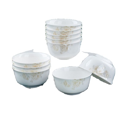 碗碟盘套装自由搭配景德镇家用中式陶碗陶瓷骨瓷餐具菜盘饭碗