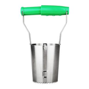 移苗器移栽器不锈钢园艺园林筒式移植器种菜移花打孔打洞挖苗神器