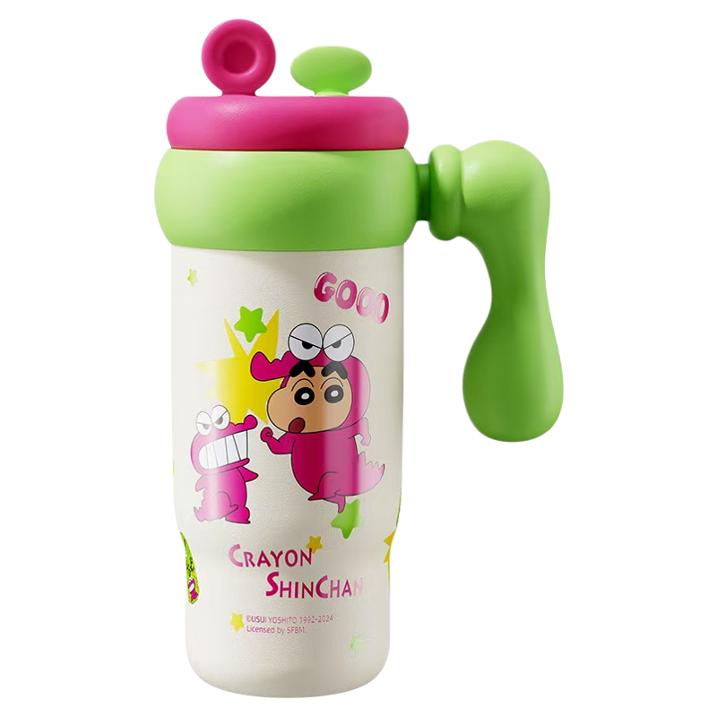 蜡笔小新巨无霸冰霸杯2025新款男女生高颜值大容量学生喝水杯子