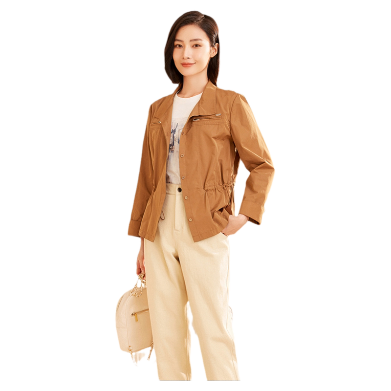 乔万尼商场同款2026春新品女装小夹克短外套气质优雅设计ET3B720