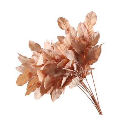 焦糖色系仿真花婚庆宴会吊顶