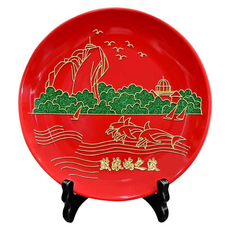 厦门鼓浪屿金箔摆件漆线雕工艺品