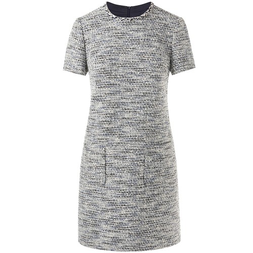 LANCY/朗姿2025夏季新款高级感小香风修身直筒短款气质名媛连衣裙