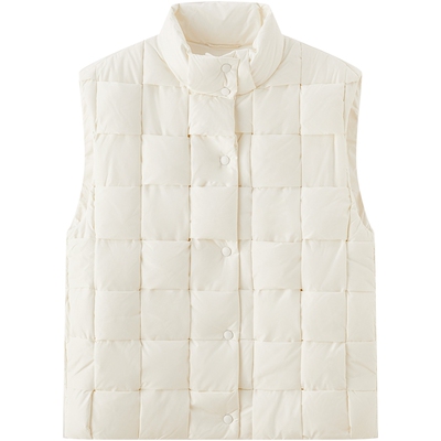 URLAZH/有兰小众白色羽绒马甲